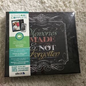 Brand new scrapbook with tech features